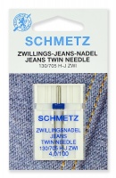 Иглы Schmetz для джинсы двойные №100/4 (1 шт.)