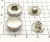 Кнопка Альфа 15мм. сталь цв. никель 100шт (2) Кнопка Альфа 15мм. сталь цв. никель 100шт (2)